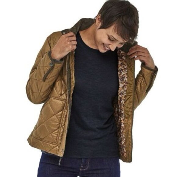 Patagonia Back‎ Pasture Jacket Brown Floral Lining Size XS - Picture 9 of 9